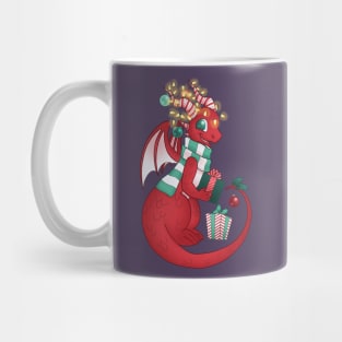 Christmas Dragon 2021 with lights Mug